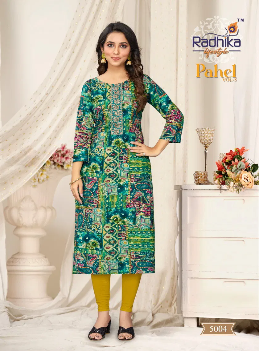 Radhika Pahel Vol 5 Printed Kurtis Catalog